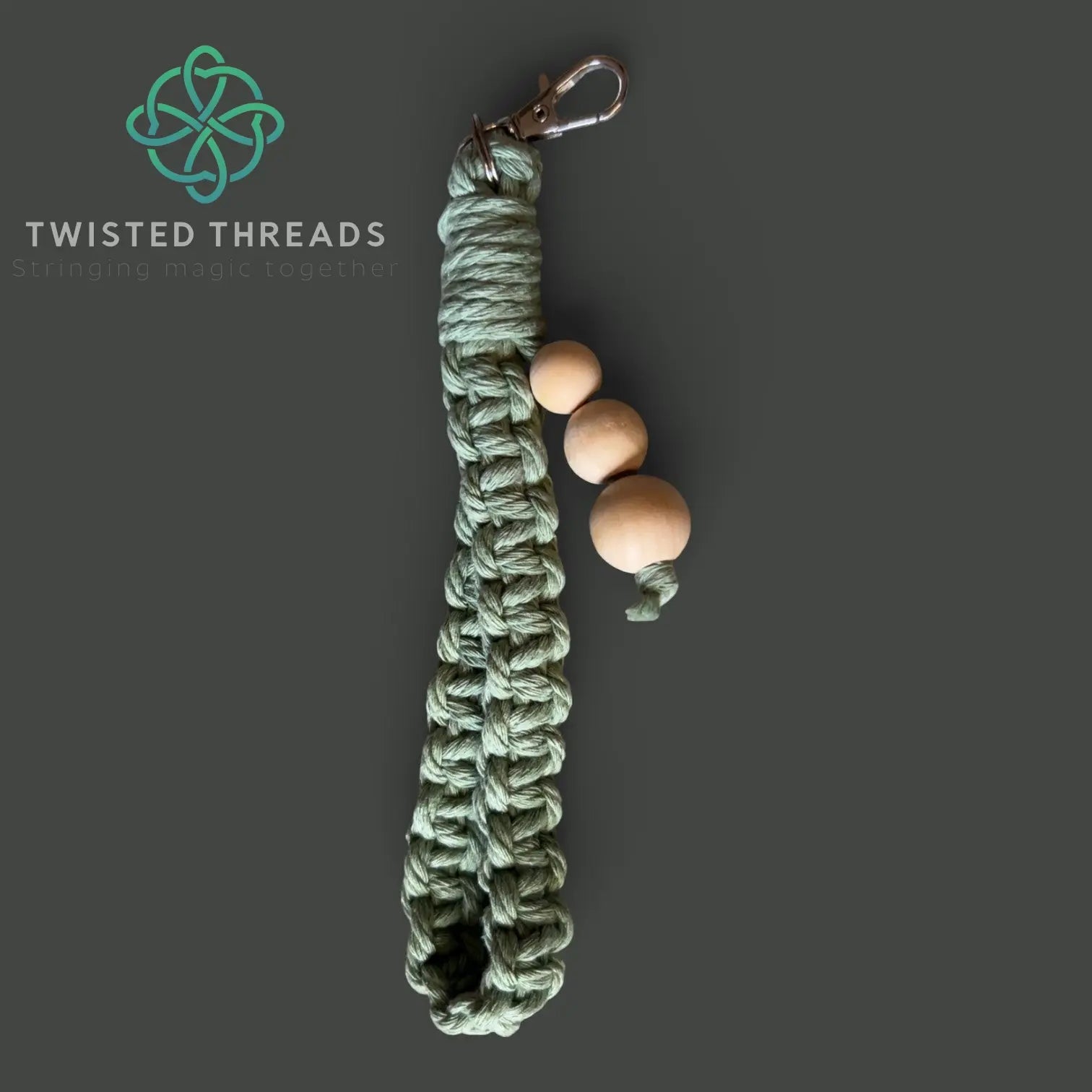 Square Knot Wristlet - Large - Twisted Threads Au