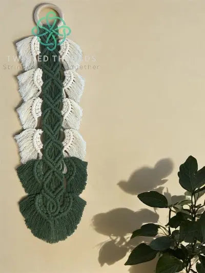 Twisted Olive Leaf Wall Hanging - Twisted Threads Au